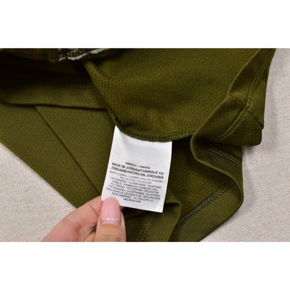 Nike Pro Hyperwarm Men's Green Pullover Sweatshirt Top Regular Size XL Geometric - Picture 7 of 8